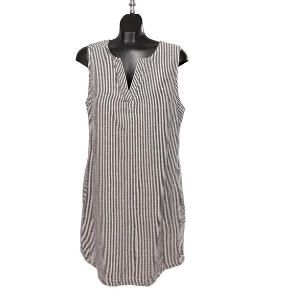 NWT Women's Woven Notch Neck Shift Lined Dress Size 12-14 - Picture 2 of 8